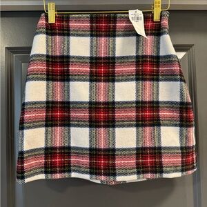 NWT Abercrombie Plaid Skirt SZ XS